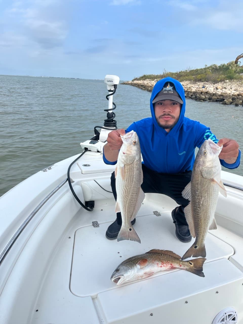 Caught Fish on Boat